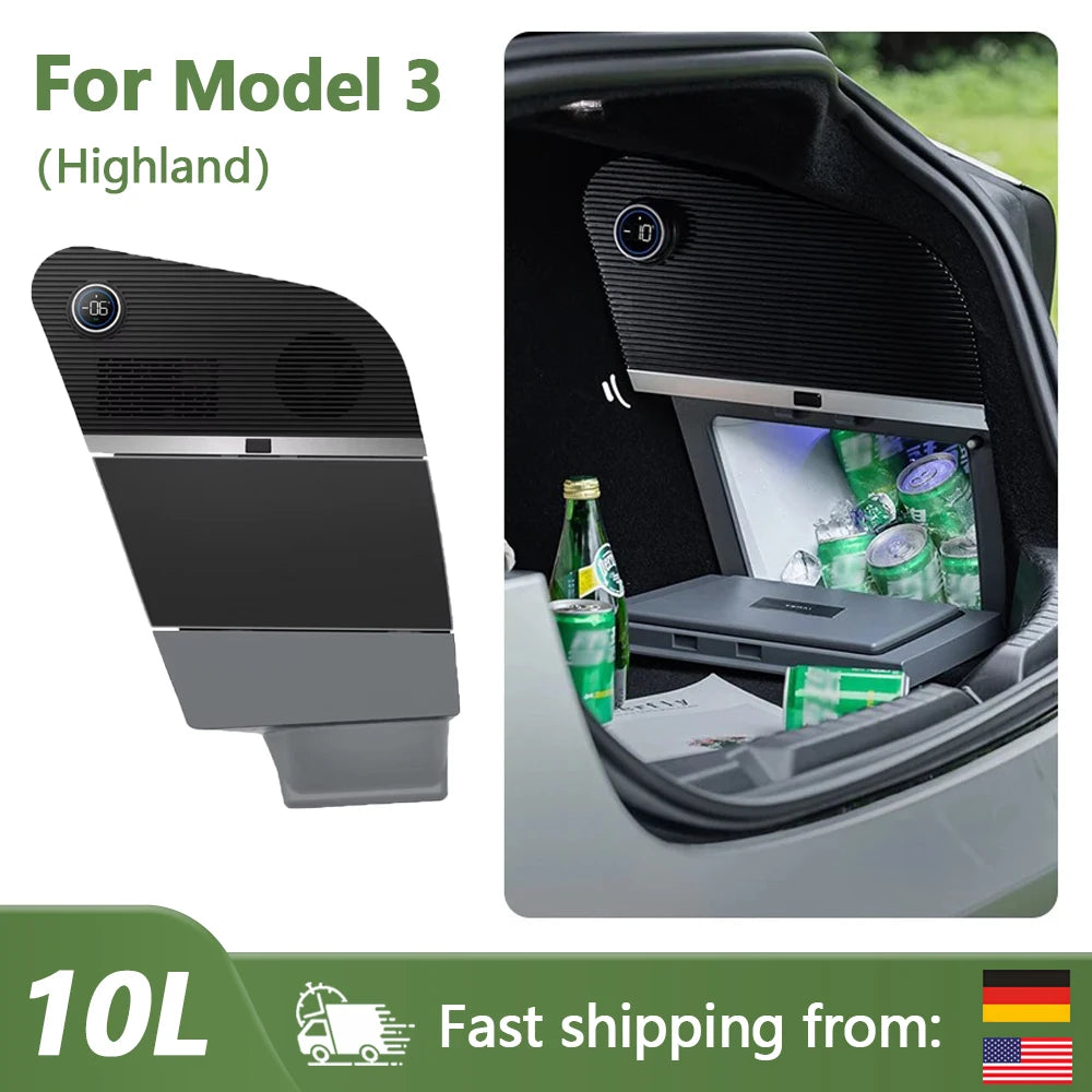 Movyxor 10L Trunk Car Refrigerator For Tesla Model 3 2025