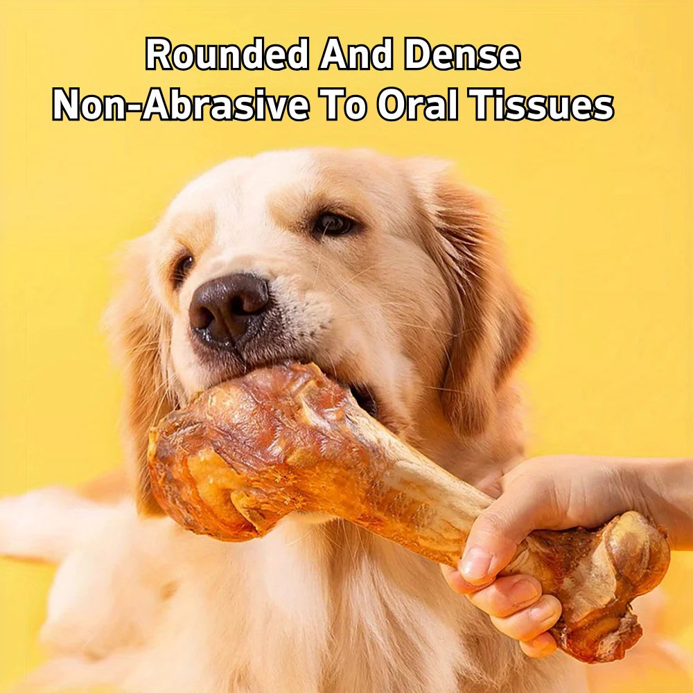 240g Beef Dog Bone for Aggressive Chewers 6 Inch Large and Medium Breed Dog Treat Natural 2 Count