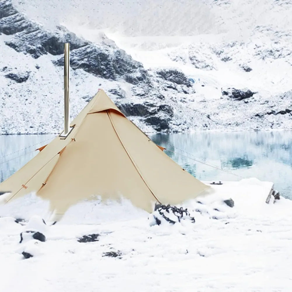 Hot Tent, Lightweight Waterproof & Windproof Tipi Hot Tents with Stove Jack for Outdoor Camping