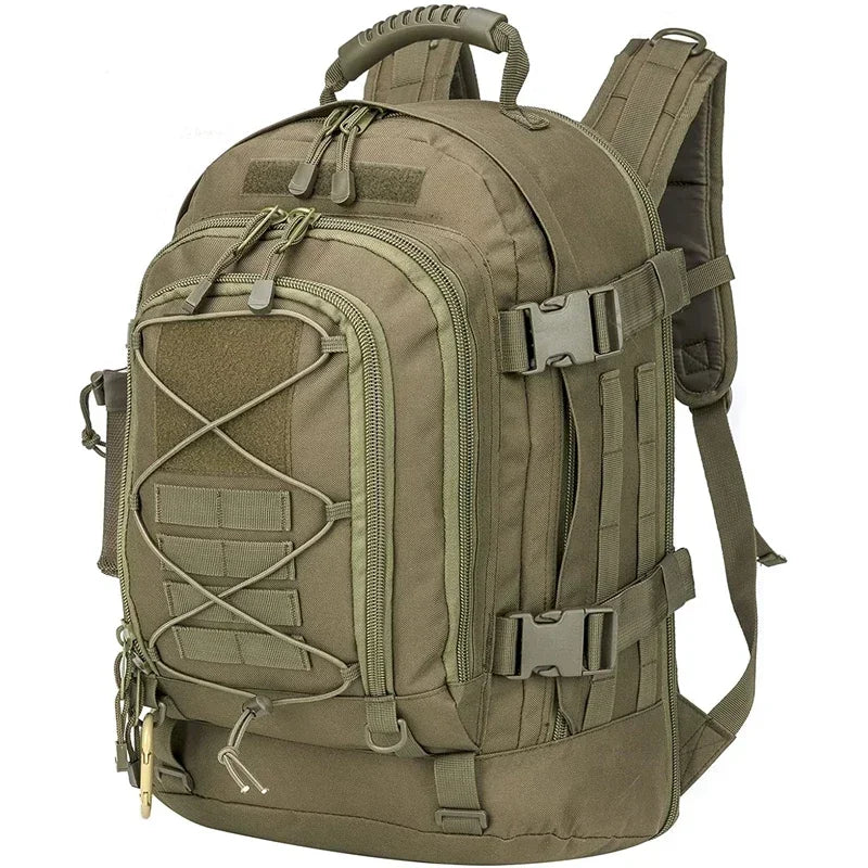 LQARMY 60L Military Tactical Backpack Molle Assault Rucksack Outdoor Travel Hiking Camping Hunting mochila Hombre