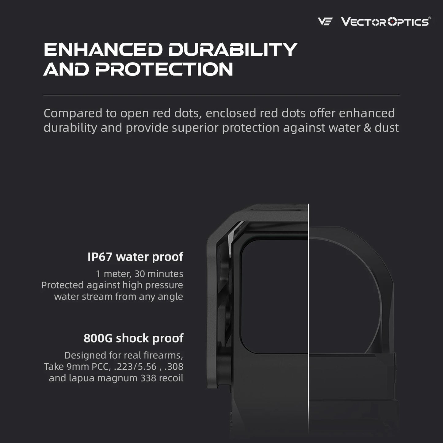 Vector Optics Frenzy Plus 1x31x26 Solar Power Red Dot Sight Up to 80000 Hours Battery Life with Motion Sensor for AR15 Series
