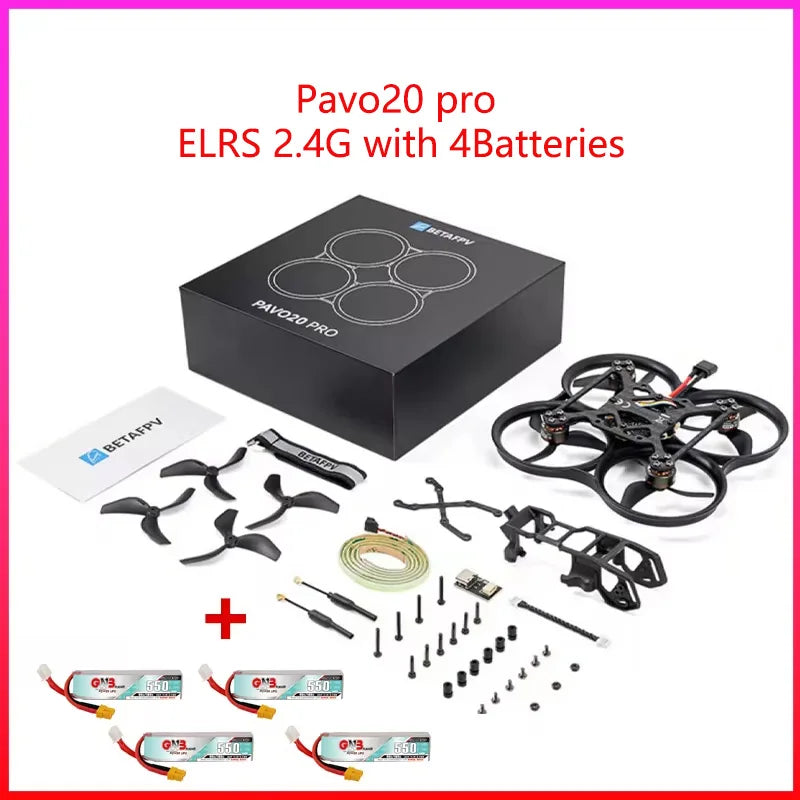 Betafpv Pavo20 O4 Pro Brushless Whoop Quadcopter Without HD Digital VTX And Camera