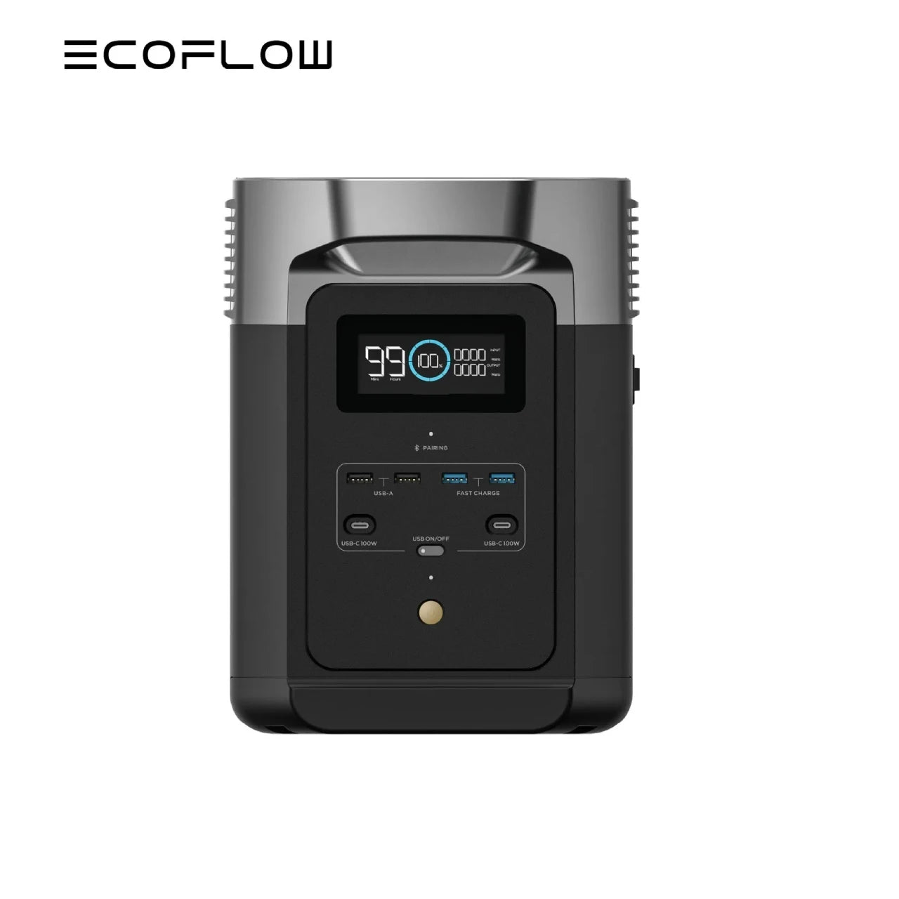 ECOFLOW Portable Power Station DELTA 2, 950Wh LiFePO4 (LFP) Battery, 1800W AC/100W USB-C Output, Solar Generator