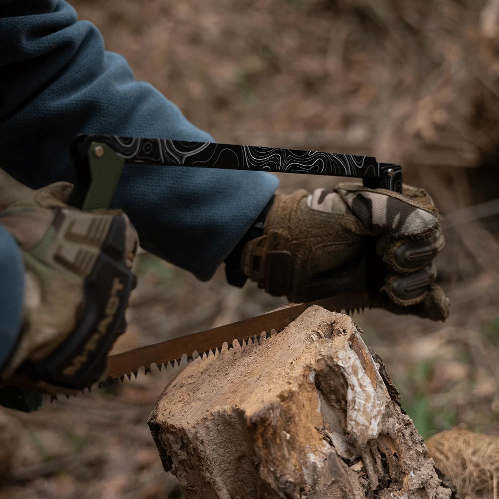 Folding Saw Aluminum Alloy Multifunctional Handsaw Camping Foldable Hand Saw Outdoor Hiking Survival Tools