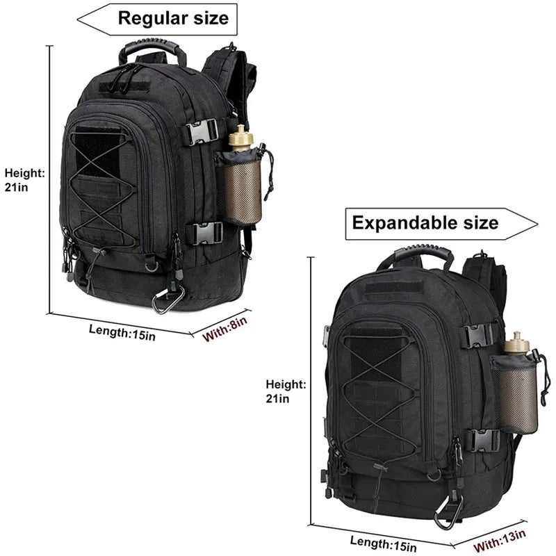 LQARMY 60L Military Tactical Backpack Molle Assault Rucksack Outdoor Travel Hiking Camping Hunting mochila Hombre
