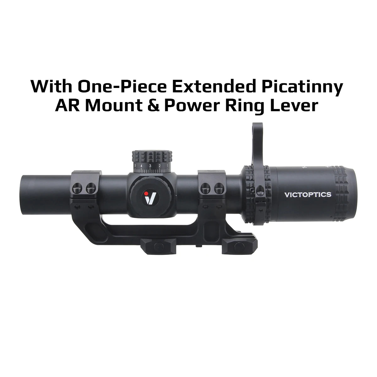 VictOptics S6 1-6x24 SFP Riflescope With Red&Green Illumination Turret lock System Wide Field of View Design For AR 15 .223 5.56
