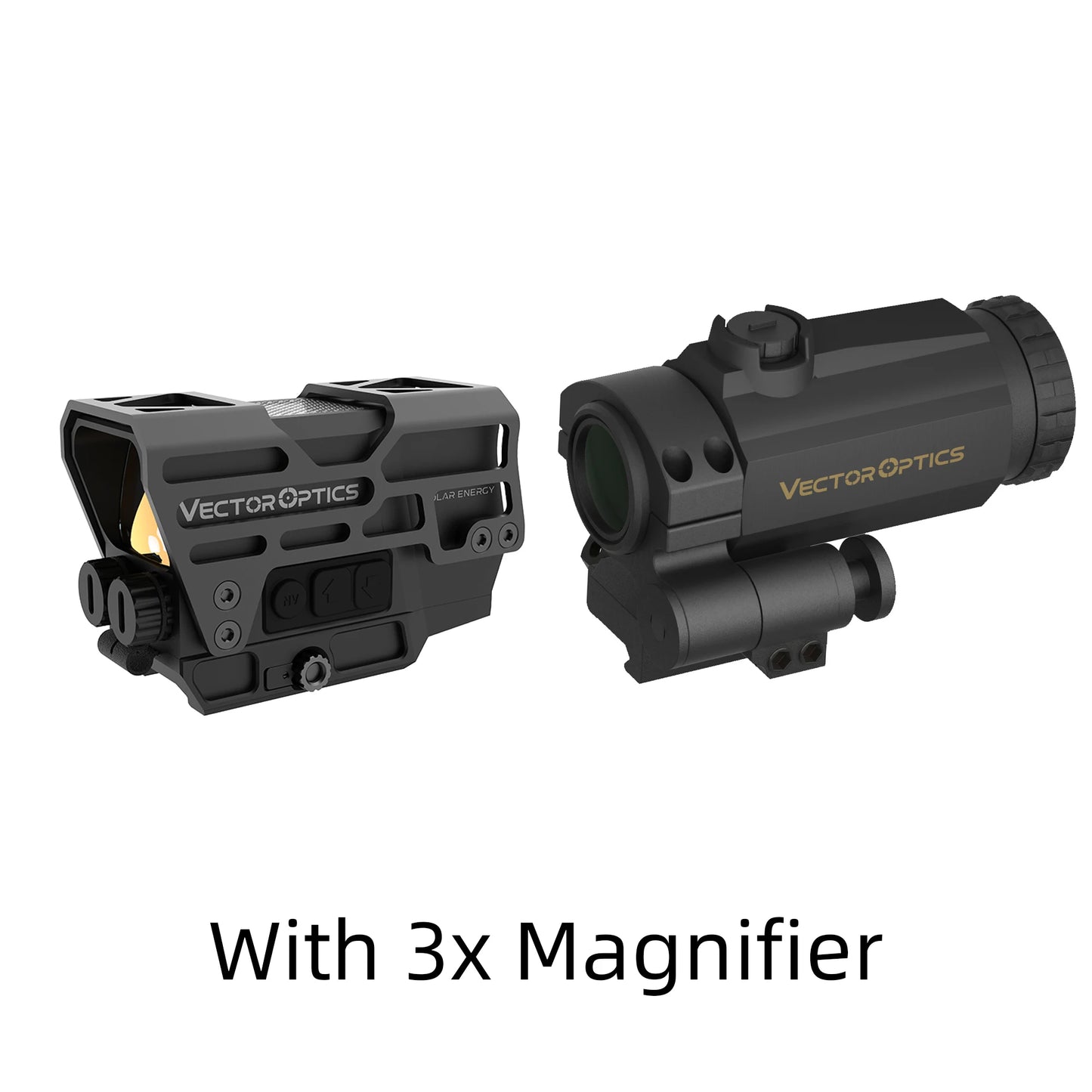 Vector Optics Frenzy Plus 1x31x26 Solar Power Red Dot Sight Up to 80000 Hours Battery Life with Motion Sensor for AR15 Series