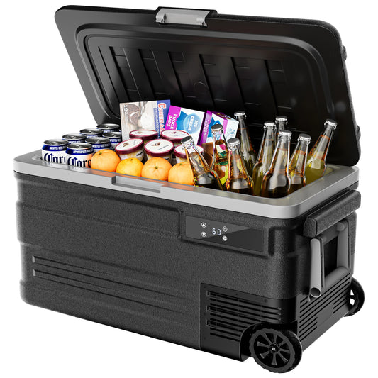 Vibekio 75L Portable Car Refrigerator Compressor Fridge Freezer Cooler for Camping Fishing Trip Truck Boating