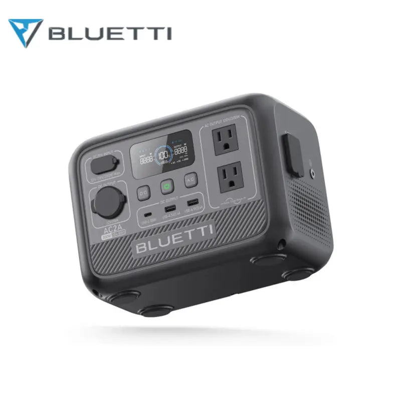 Bluetti AC2A Portable Power Station 300W 204Wh Fast Charging Solar Generator for Outdoor Camping