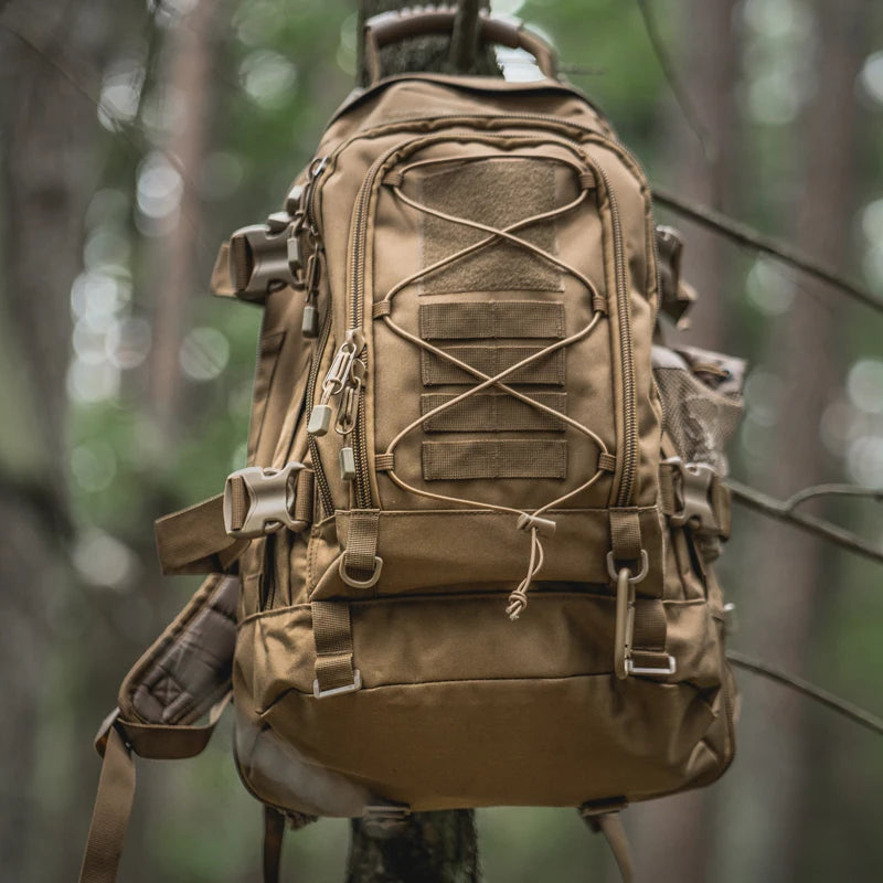 65L Outdoor Tactical Backpack for Men Large Capacity Military Hiking Bag Camping Rucksack