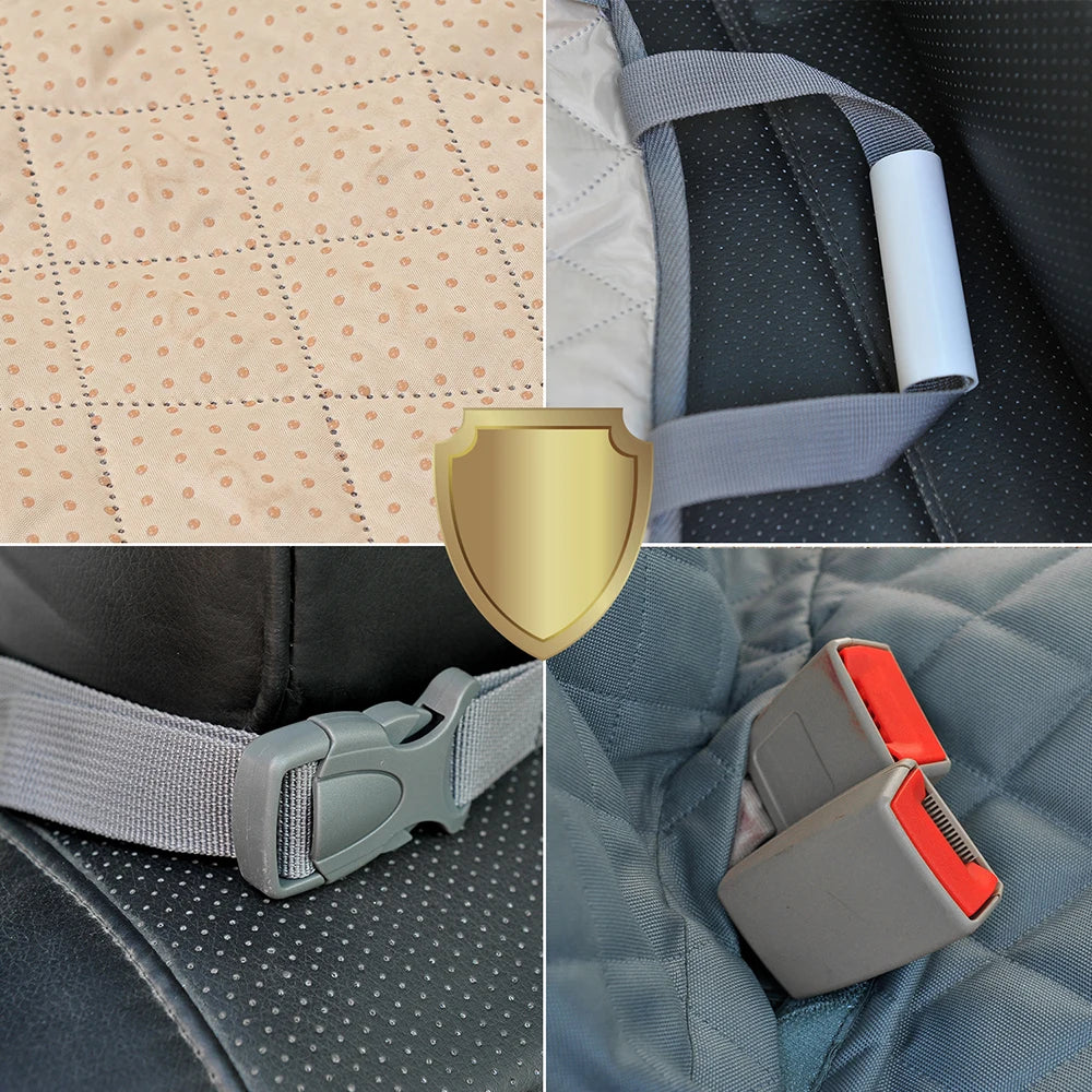Petravel Dog Car Seat Cover Waterproof Pet Travel Dog Carrier Hammock Back Seat Protector Mat Safety Carrier for Dogs