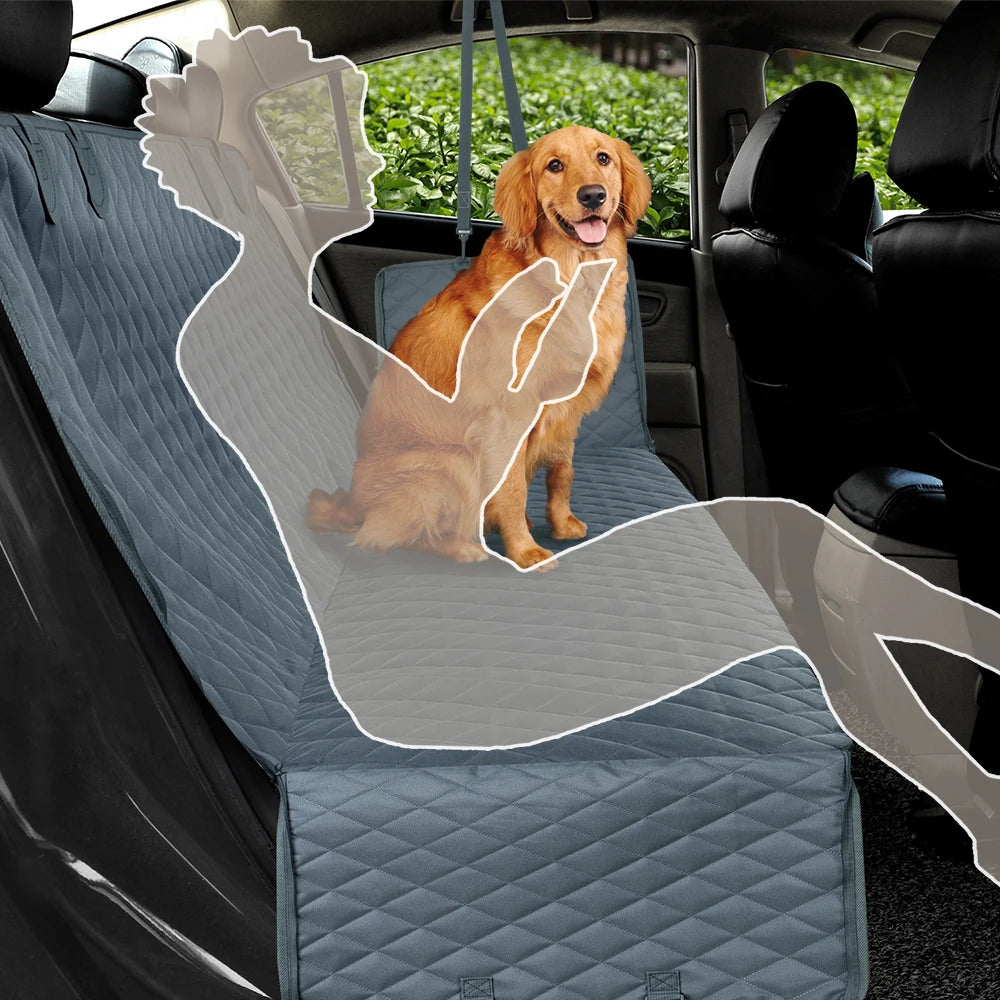 Petravel Dog Car Seat Cover Waterproof Pet Travel Dog Carrier Hammock Back Seat Protector Mat Safety Carrier for Dogs