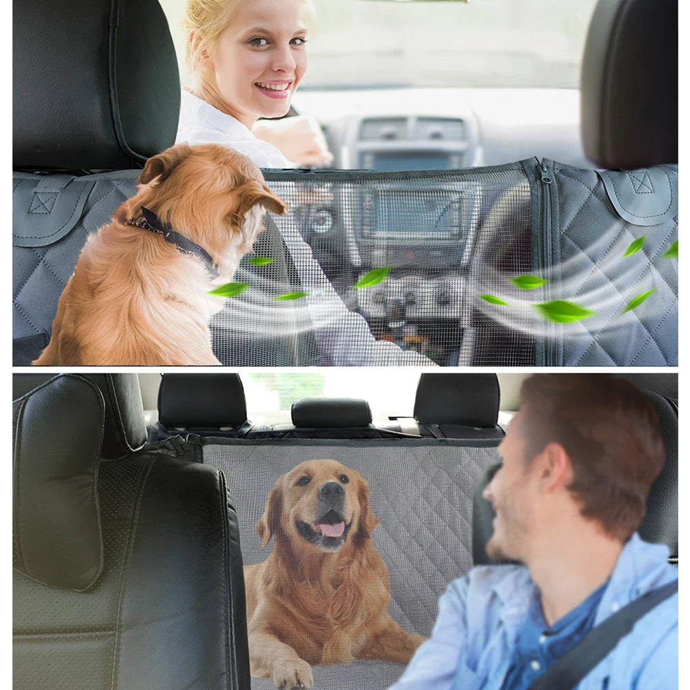 Petravel Dog Car Seat Cover Waterproof Pet Travel Dog Carrier Hammock Back Seat Protector Mat Safety Carrier for Dogs