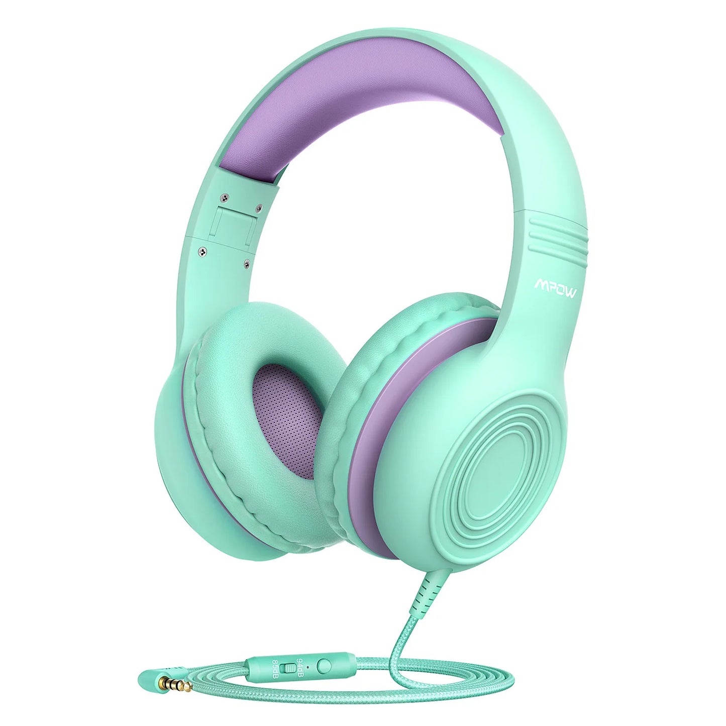 Mpow CH6 Wired Child Headphones Food Grade Material 85dB Volume Limit 3.5mm AUX Port for MP3 MP4 PC Phone Laptops