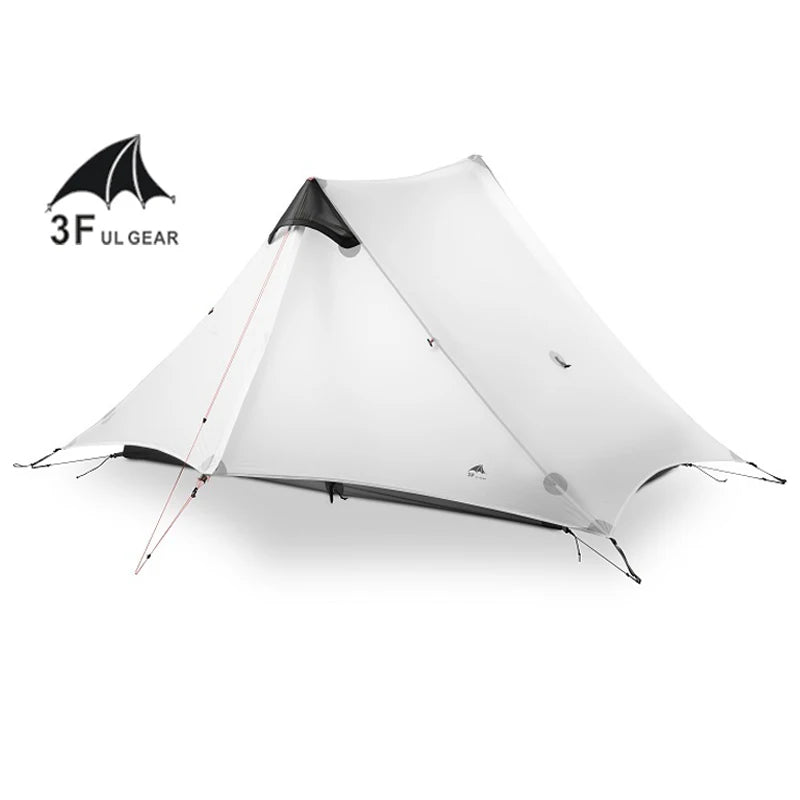 LanShan 2 3F UL Gear Ultralight Camping Tent for 1 to 2 Persons 3 Season and 4 Season Waterproof 15D Silnylon Rodless Design