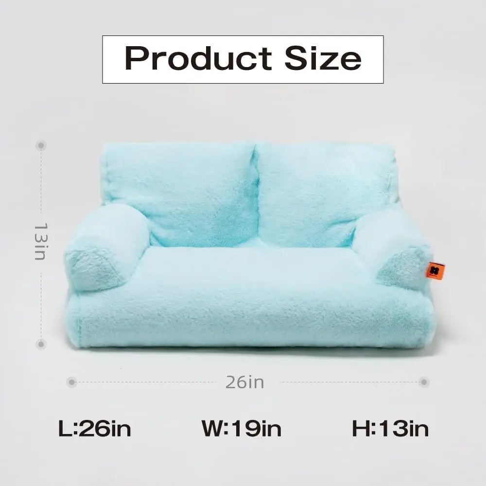 Mewoofun Pet Couch Bed 26x19x13 Inches Washable Cat Bed