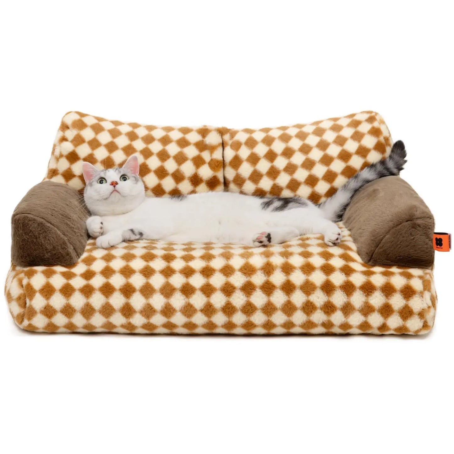 Mewoofun Pet Couch Bed 26x19x13 Inches Washable Cat Bed