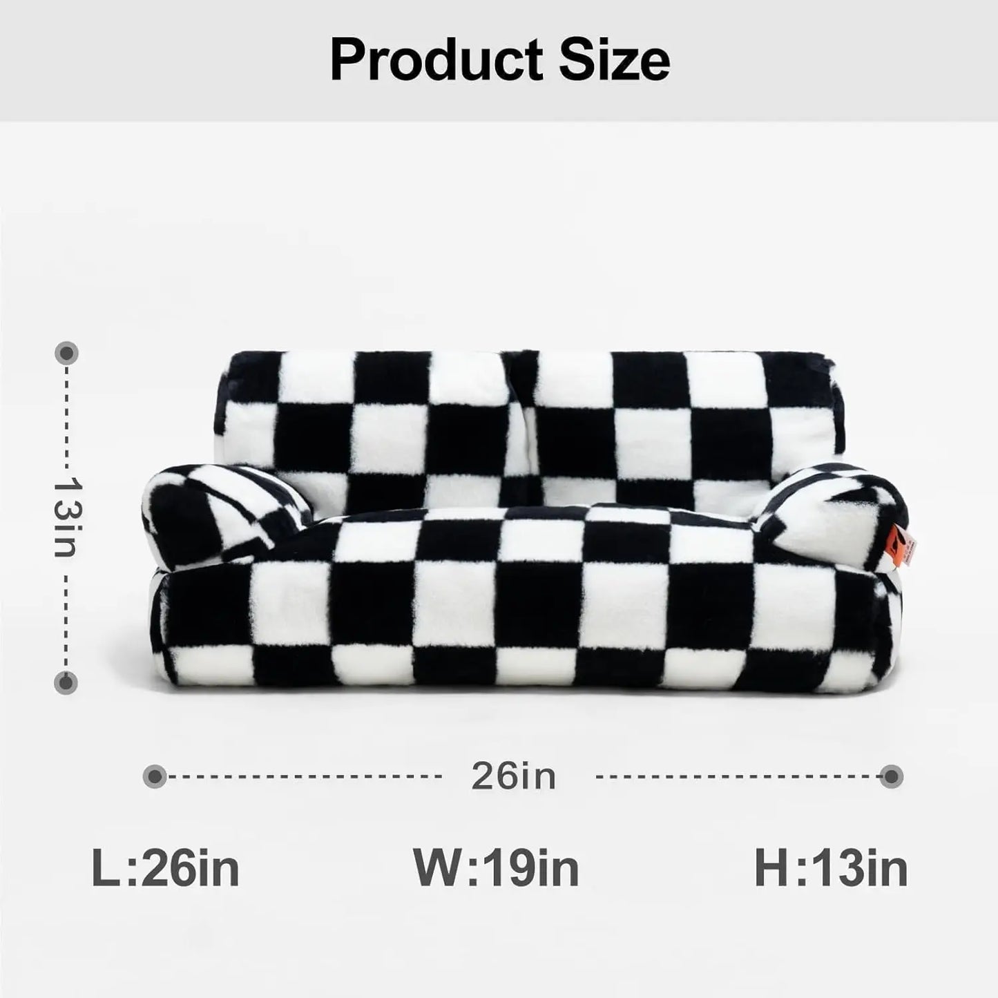 Mewoofun Pet Couch Bed 26x19x13 Inches Washable Cat Bed