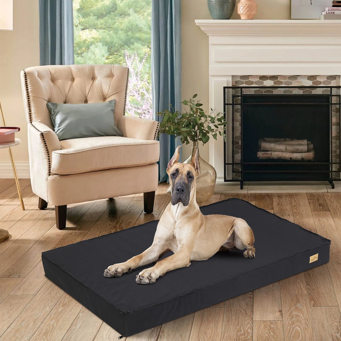Washable Orthopedic Dog Bed For Large Dogs With Foam Sponge