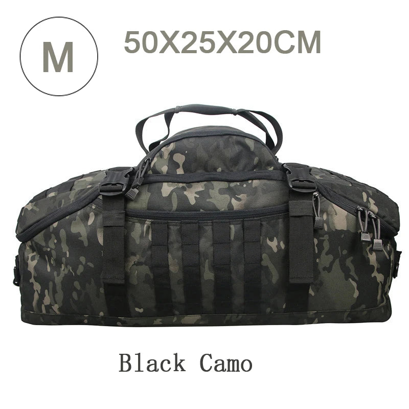 35L 50L 80L Outdoor Mountaineering Molle Tactical Backpack Large Duffel Bag for Hiking Camping and Travel