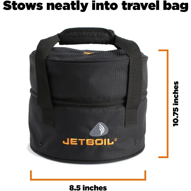 Jetboil Genesis Basecamp Backpacking and Camping Stove Cooking System with Cookware Set
