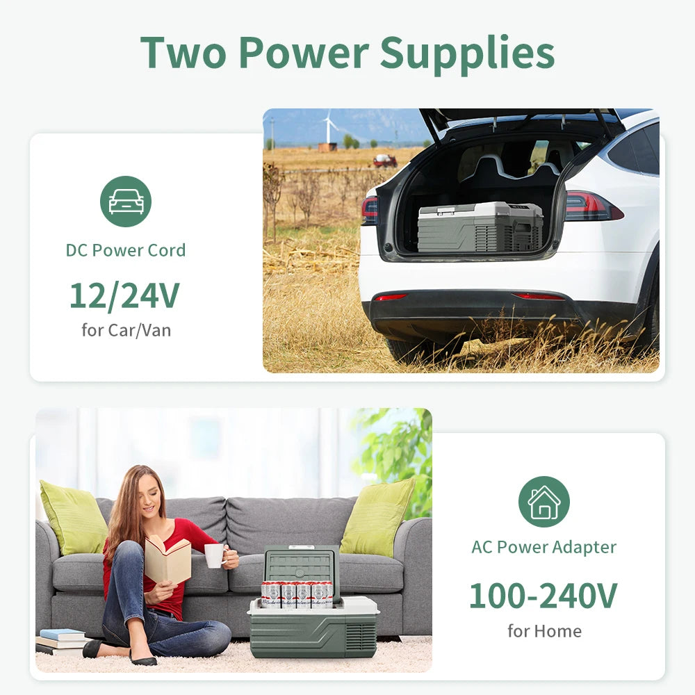 Alpicool NL15 15L Portable Car Refrigerator 12V DC Unit