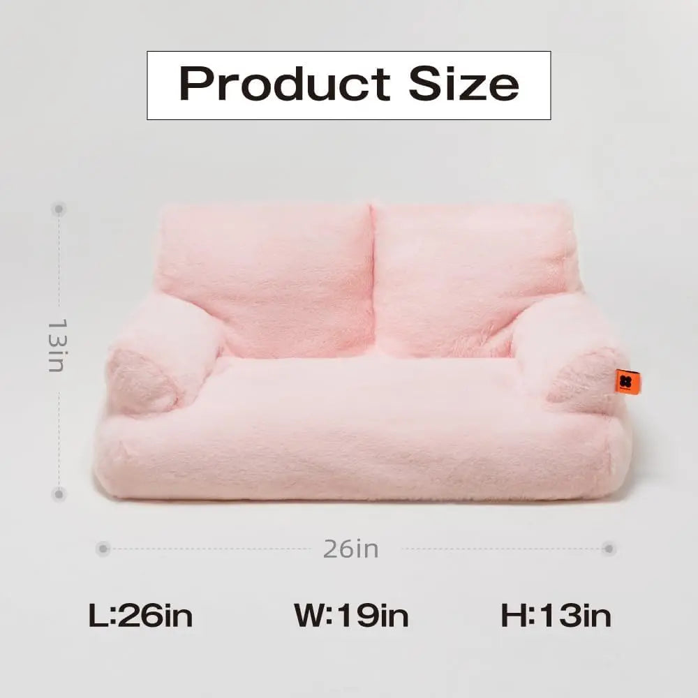 Mewoofun Pet Couch Bed 26x19x13 Inches Washable Cat Bed
