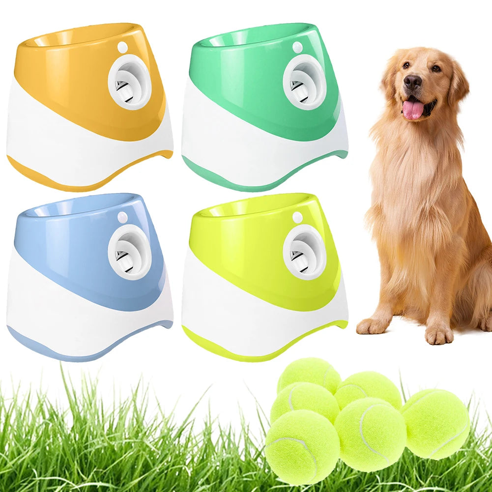 Automatic Dog Ball Launcher Interactive Pet Toy Tennis Ball Launcher for Dogs