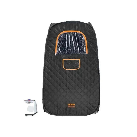 SucceBuy Compact Portable Steam Sauna Tent 1200 Watt Therapeutic  for Detox Relaxation Time Remote Control Personal  for Home