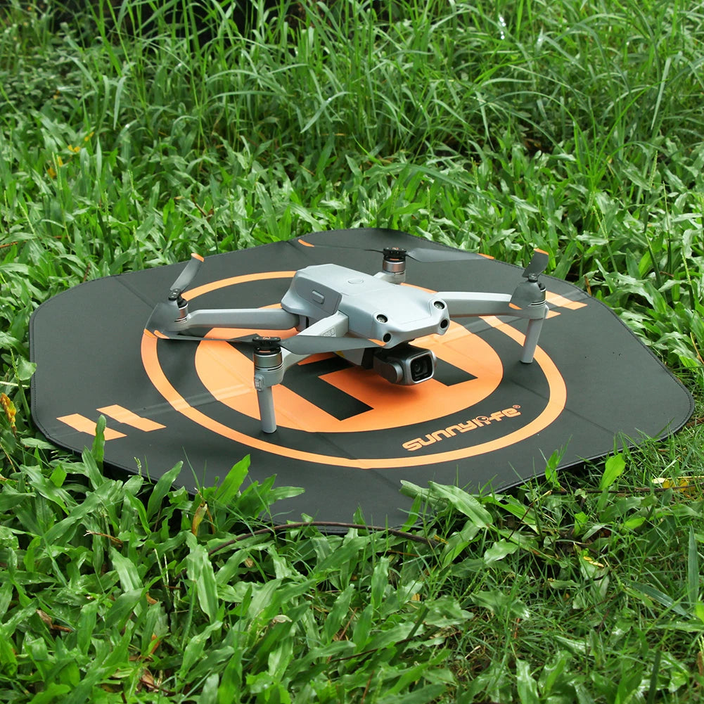 55cm Foldable Drone Landing Pad Double Sided Leather Aircraft Parking Mat for DJI Mavic Mini Air Phantom RC Drones