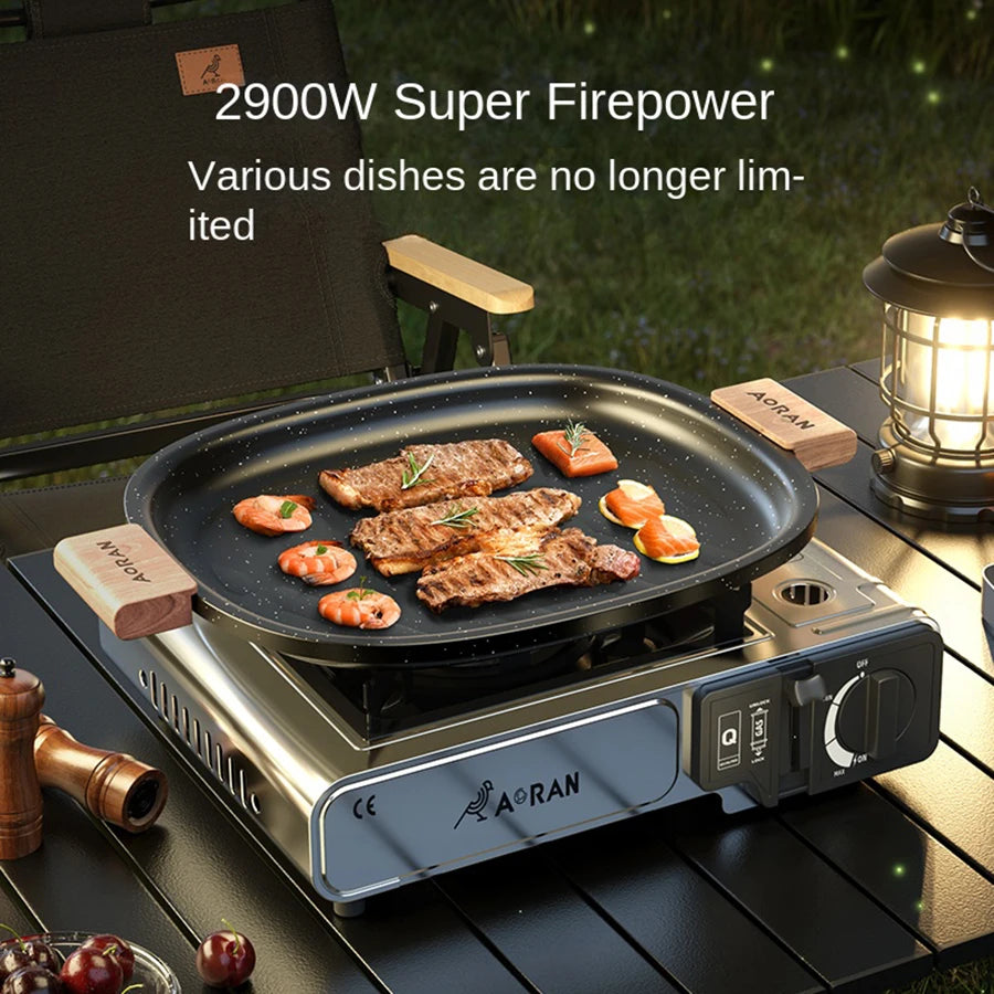 High Power Portable Camping Gas Stove 2900W Outdoor Picnic Cooking Equipment