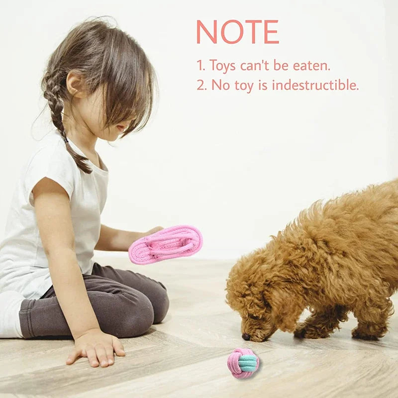 12PCS Pet Dog Chew Toy Set for Small and Large Dogs Interactive Dog Ball Accessories Puppy Training Toys