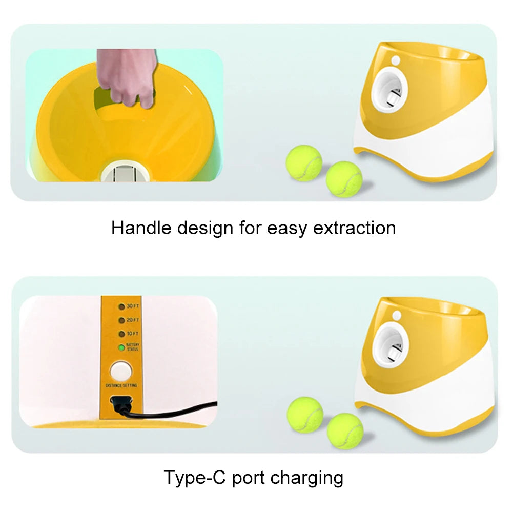 Automatic Dog Ball Launcher Interactive Pet Toy Tennis Ball Launcher for Dogs