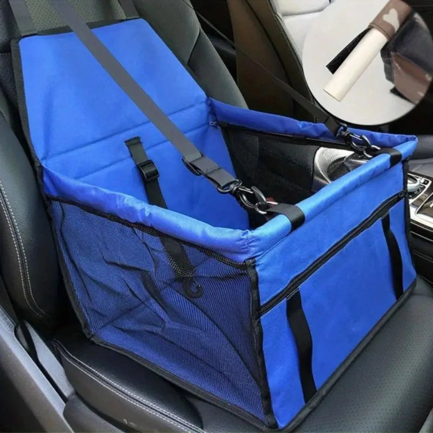 Pet Car Booster Seat For Dog And Cat Portable Breathable Bag With Seat Belt Safety Stable For Travel