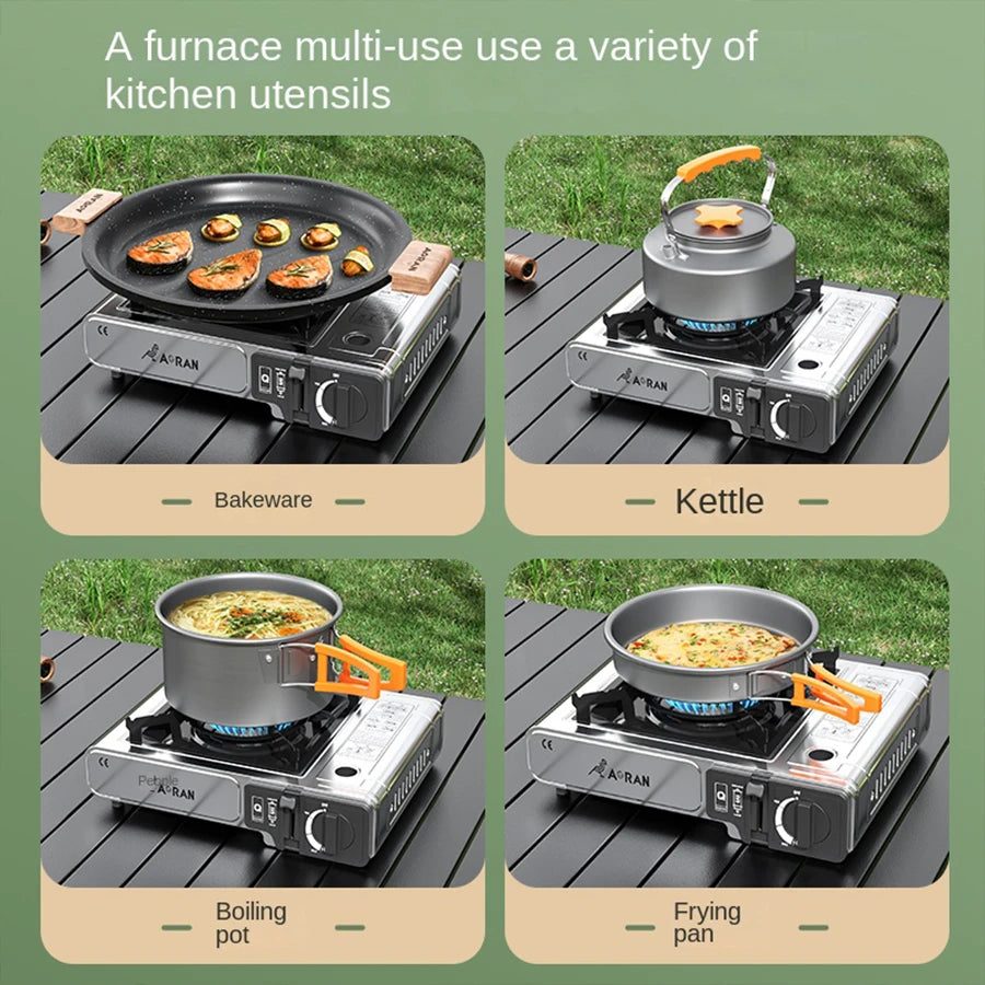 High Power Portable Camping Gas Stove 2900W Outdoor Picnic Cooking Equipment