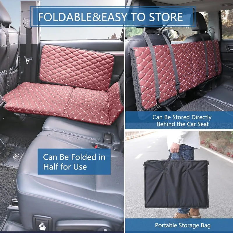 Non-Inflatable Truck Back Seat Bed Mattress, Portable Car Beds for Large Trucks, Double-Sided Folding Travel Bed F150/RAM Trucks