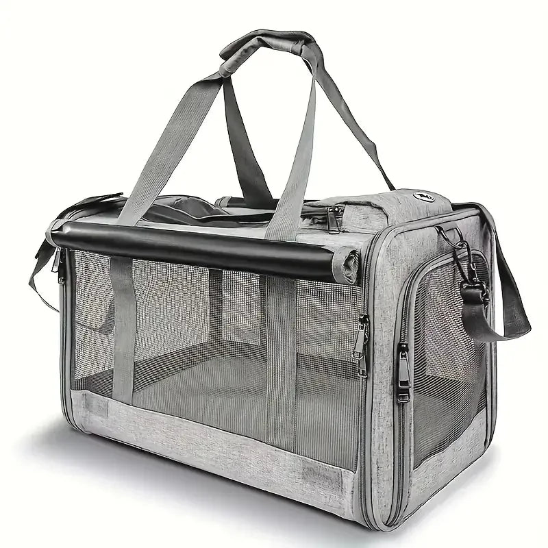 Soft Sided Airlines Approved Pet Carrier for Large Pet Dog Bag Large Capacity Portable Folding Pet Supplies