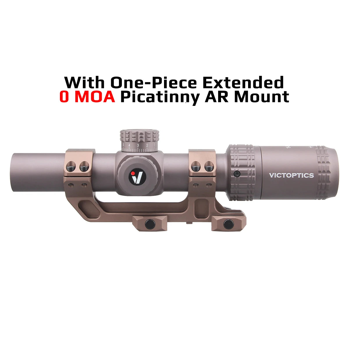 VictOptics S6 1-6x24 SFP Riflescope With Red&Green Illumination Turret lock System Wide Field of View Design For AR 15 .223 5.56