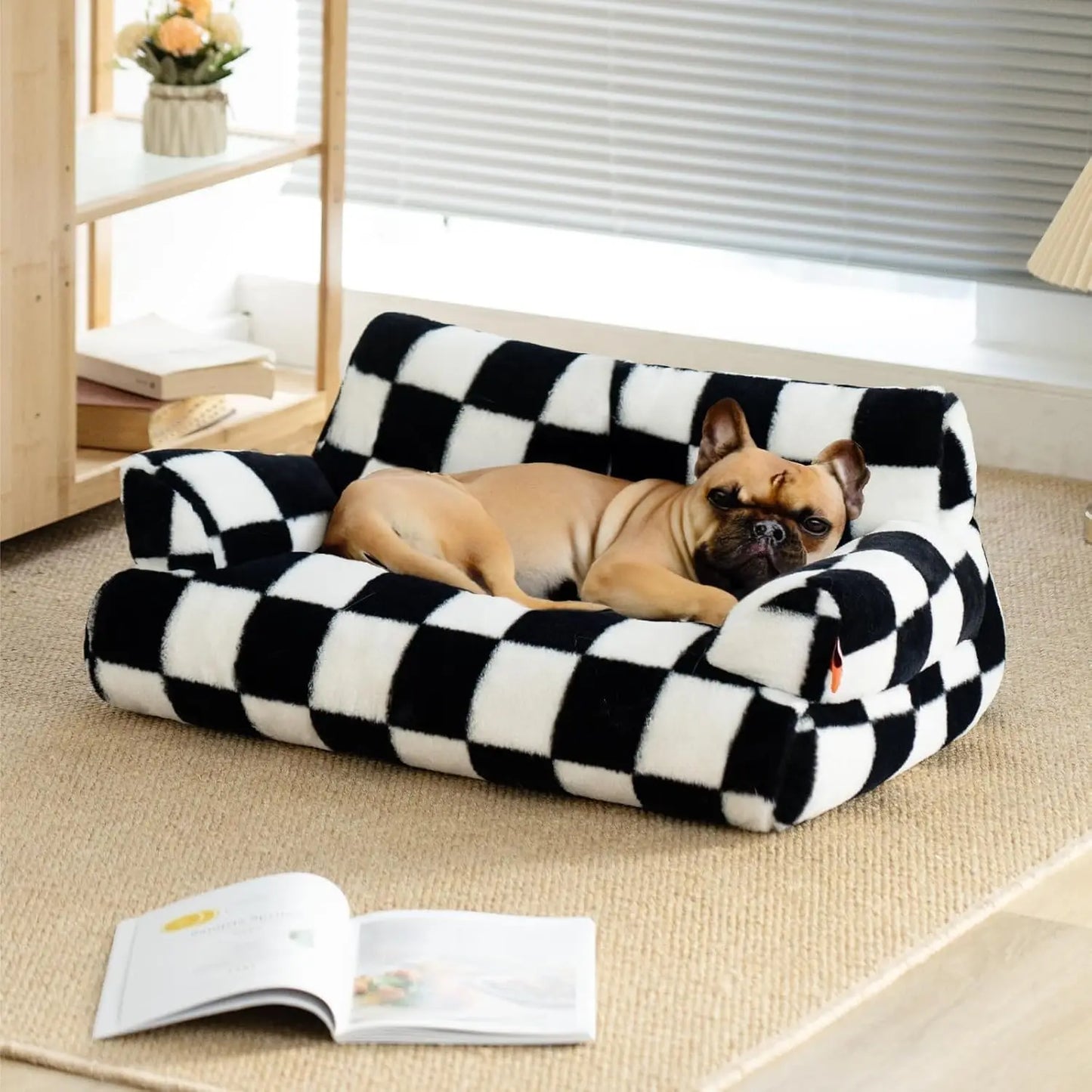 Mewoofun Pet Couch Bed 26x19x13 Inches Washable Cat Bed