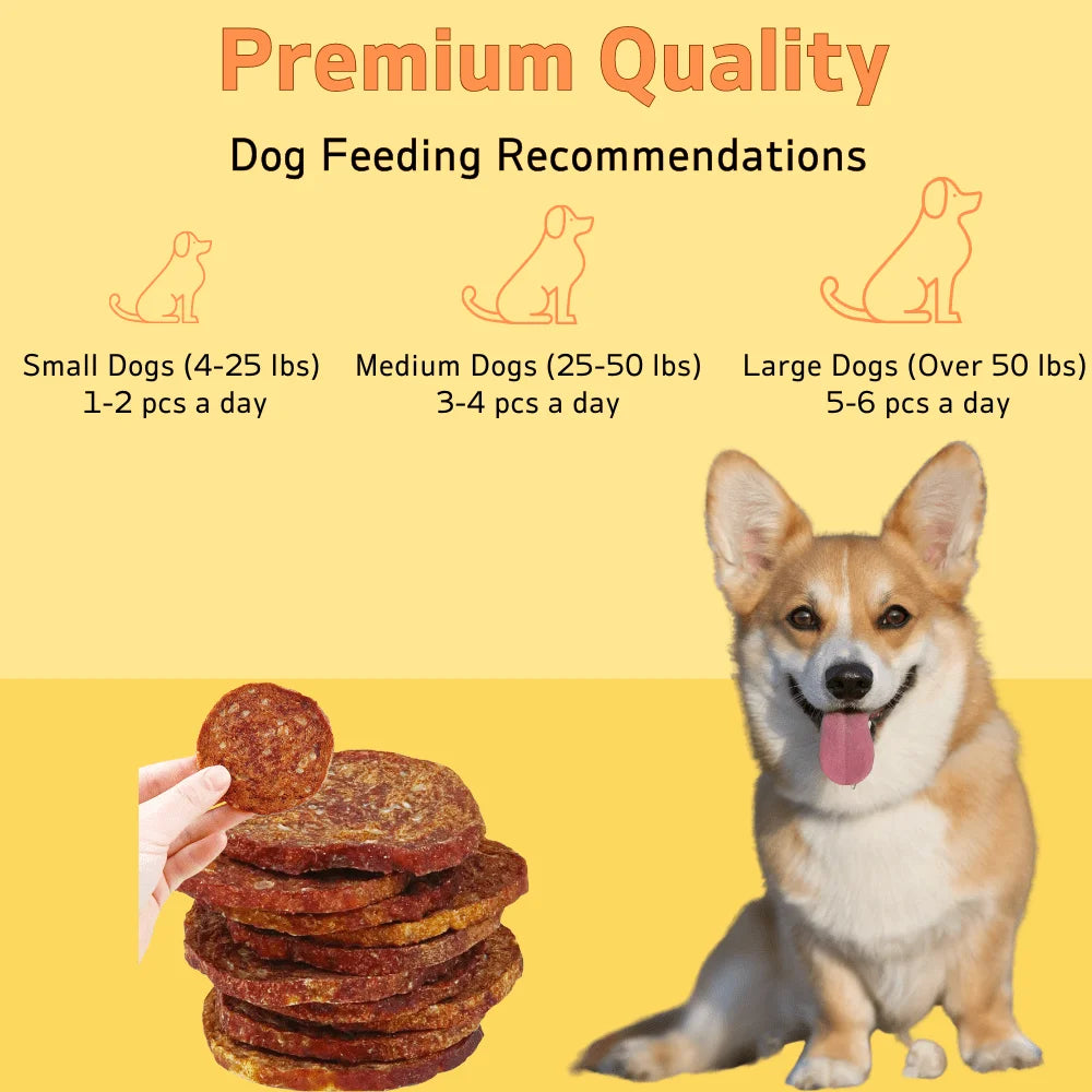 7.05oz/14.11oz(200g/400g) Dog Steak Treat, All Natural Ingredients, Natural Dog Treats, Healthy, Easily Digestible