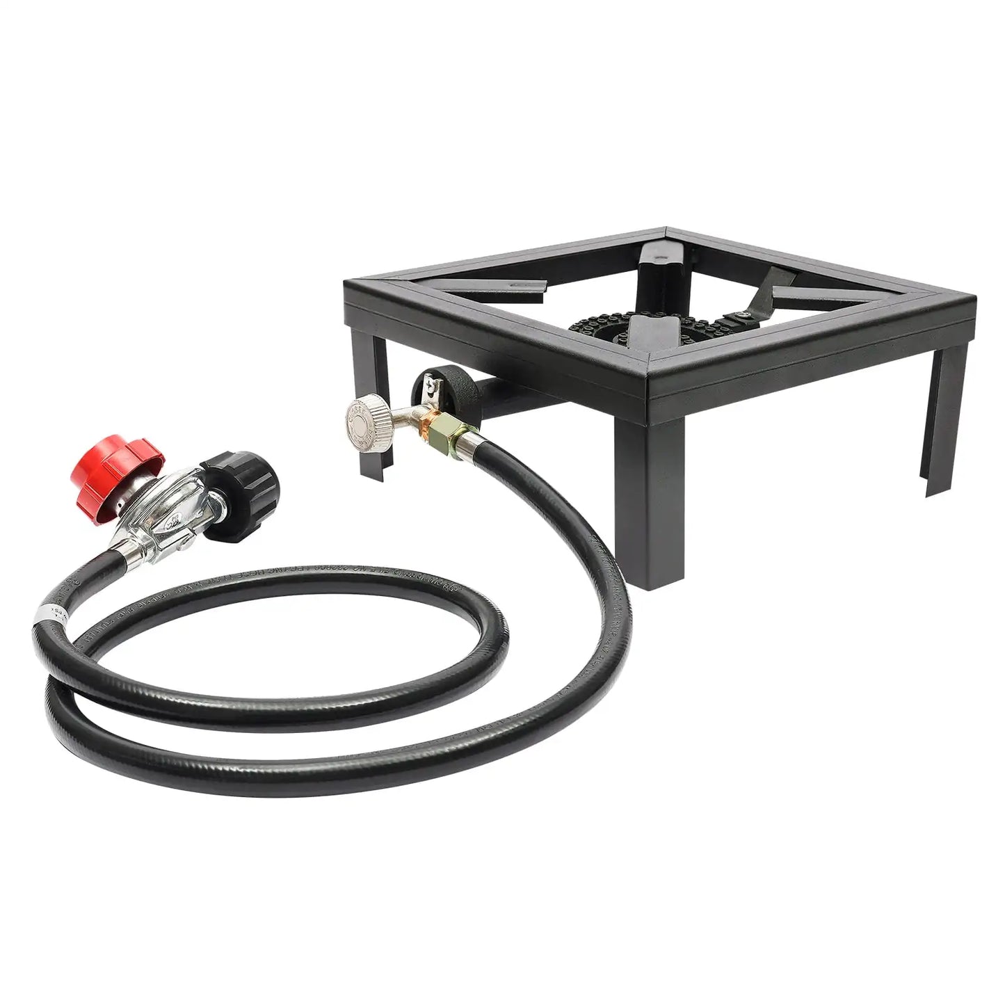 Outdoor Camping Gas Stove BBQ Propane Cooker Portable Single Burner with Adjustable Regulator 8000W