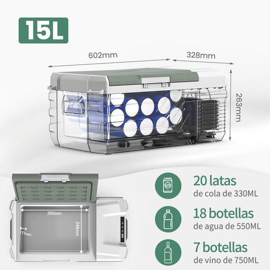 Alpicool NL15 15L Portable Car Refrigerator 12V DC Unit