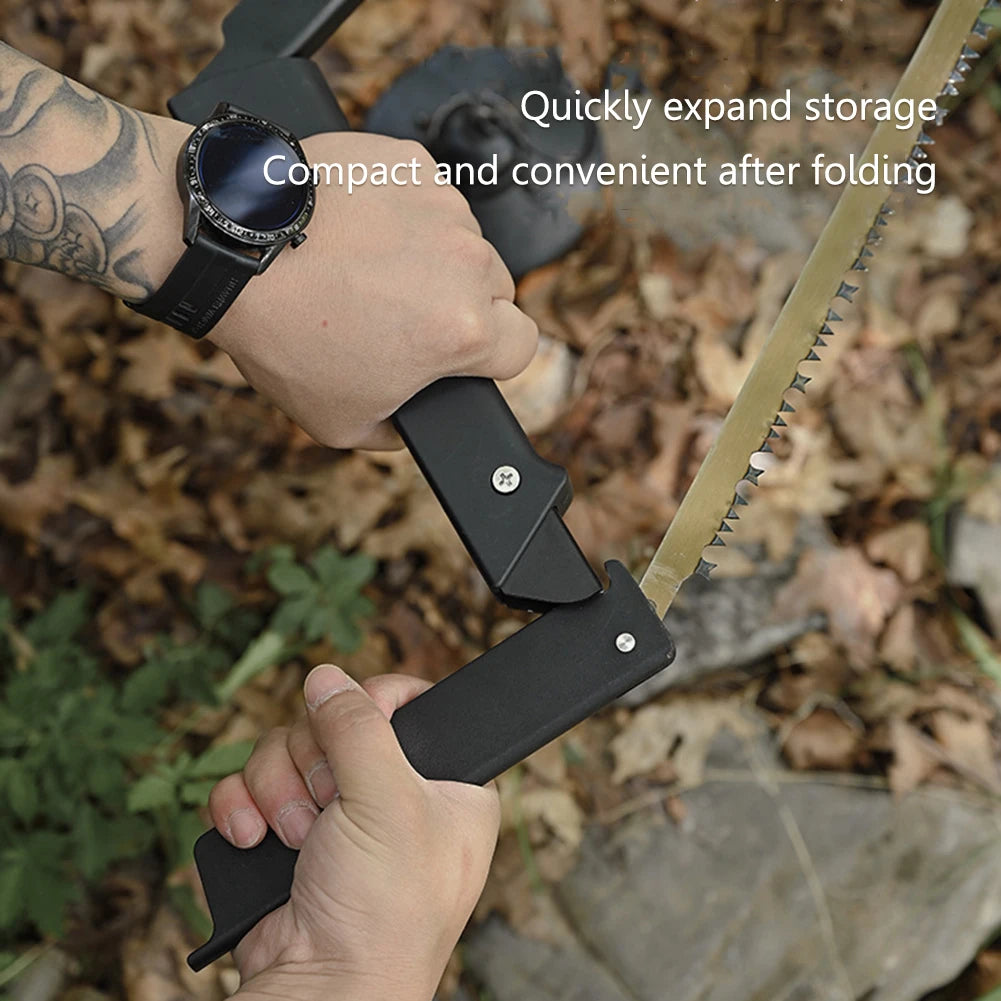 Portable Folding Saw 21 Inch Long Blade Hand Saw Multifunctional Woodworking Tool for Outdoor Camping and Survival