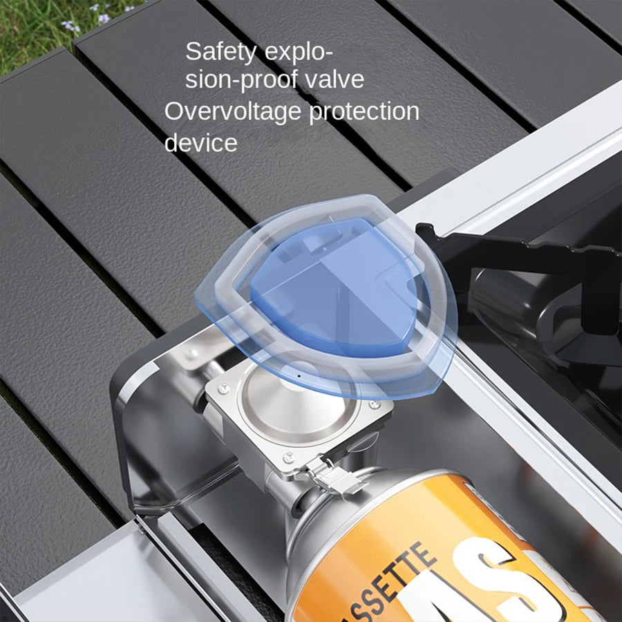 High Power Portable Camping Gas Stove 2900W Outdoor Picnic Cooking Equipment