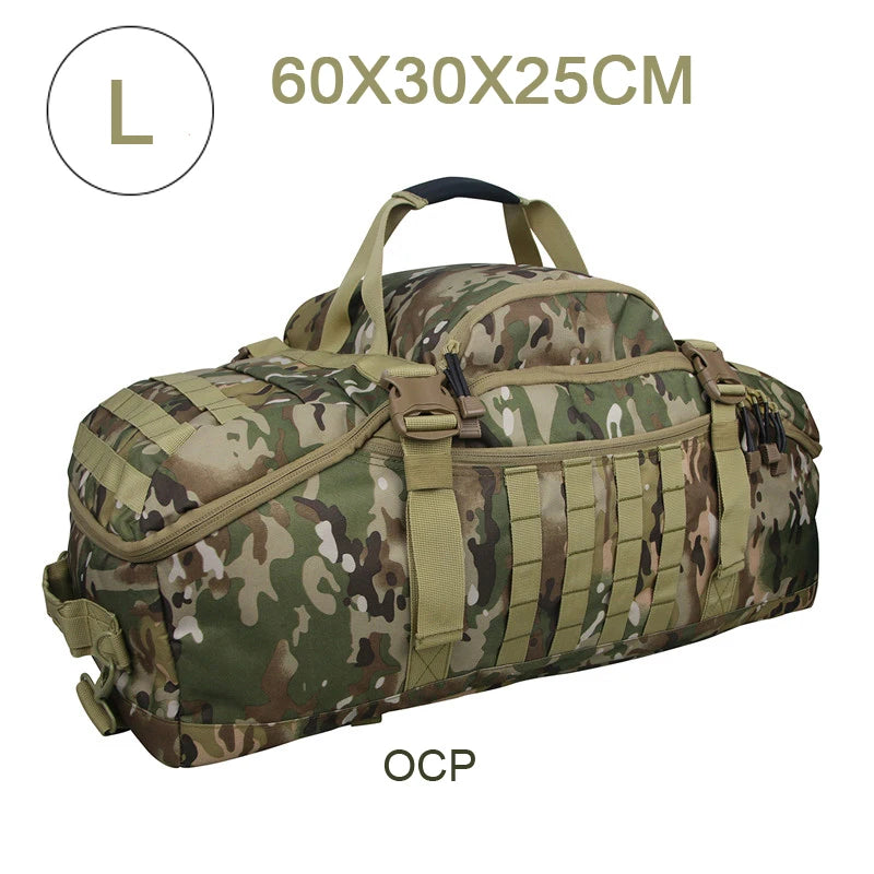 35L 50L 80L Outdoor Mountaineering Molle Tactical Backpack Large Duffel Bag for Hiking Camping and Travel