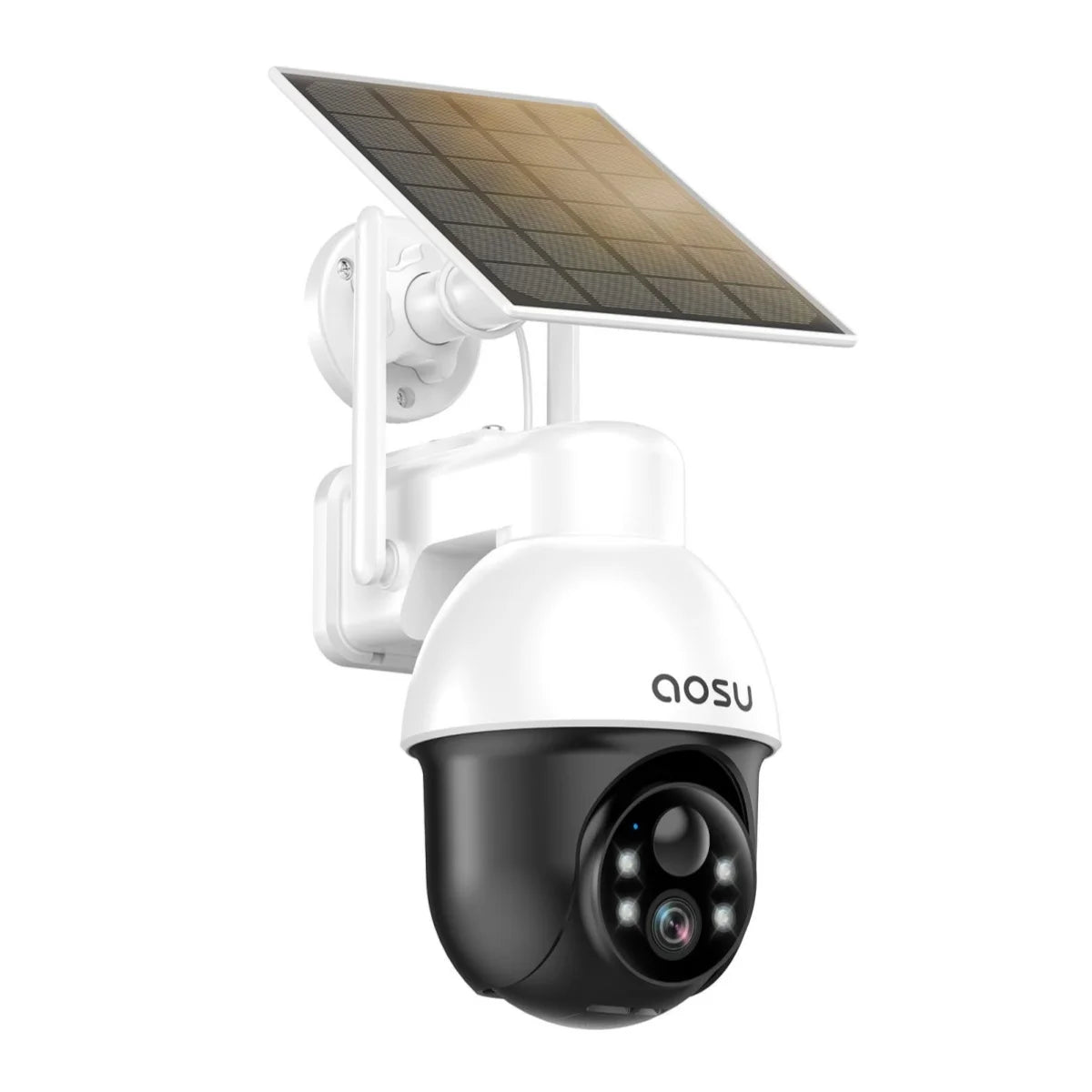 AOSU 3MP PTZ Solar Security Camera 5000mAh Battery Wireless 2.4Ghz WIFI Camera PIR AI Detection 2-Way Audio Outdoor CCTV Camera