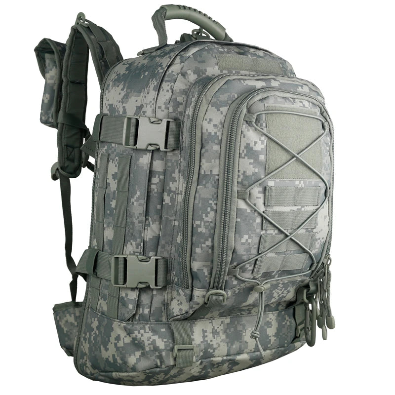 65L Outdoor Tactical Backpack for Men Large Capacity Military Hiking Bag Camping Rucksack