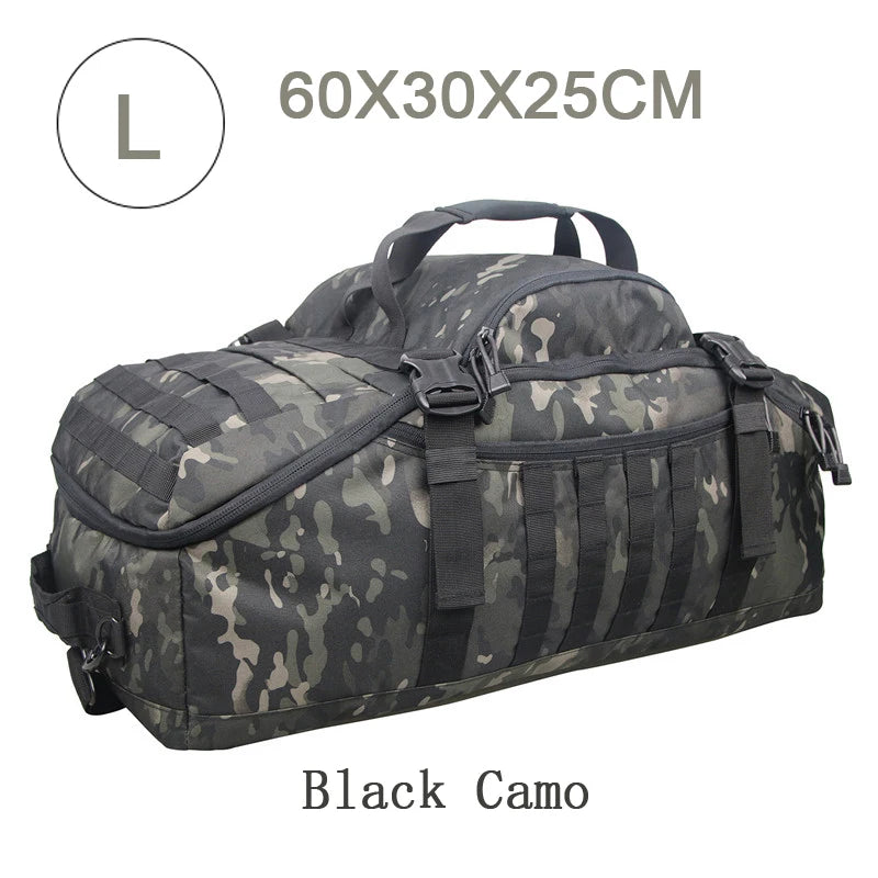 35L 50L 80L Outdoor Mountaineering Molle Tactical Backpack Large Duffel Bag for Hiking Camping and Travel
