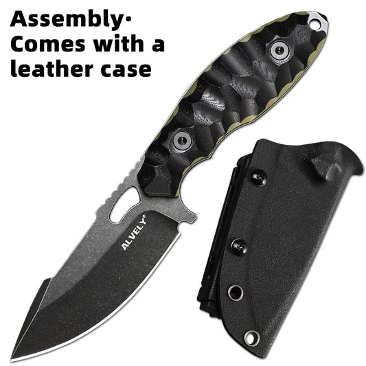 Outdoor Tactical Knife, DC53 Steel Fixed Blade, Men's EDC Knife, Outdoor Camping & Exploration, Fishing & Hunting Knife