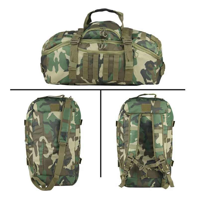 35L 50L 80L Outdoor Mountaineering Molle Tactical Backpack Large Duffel Bag for Hiking Camping and Travel